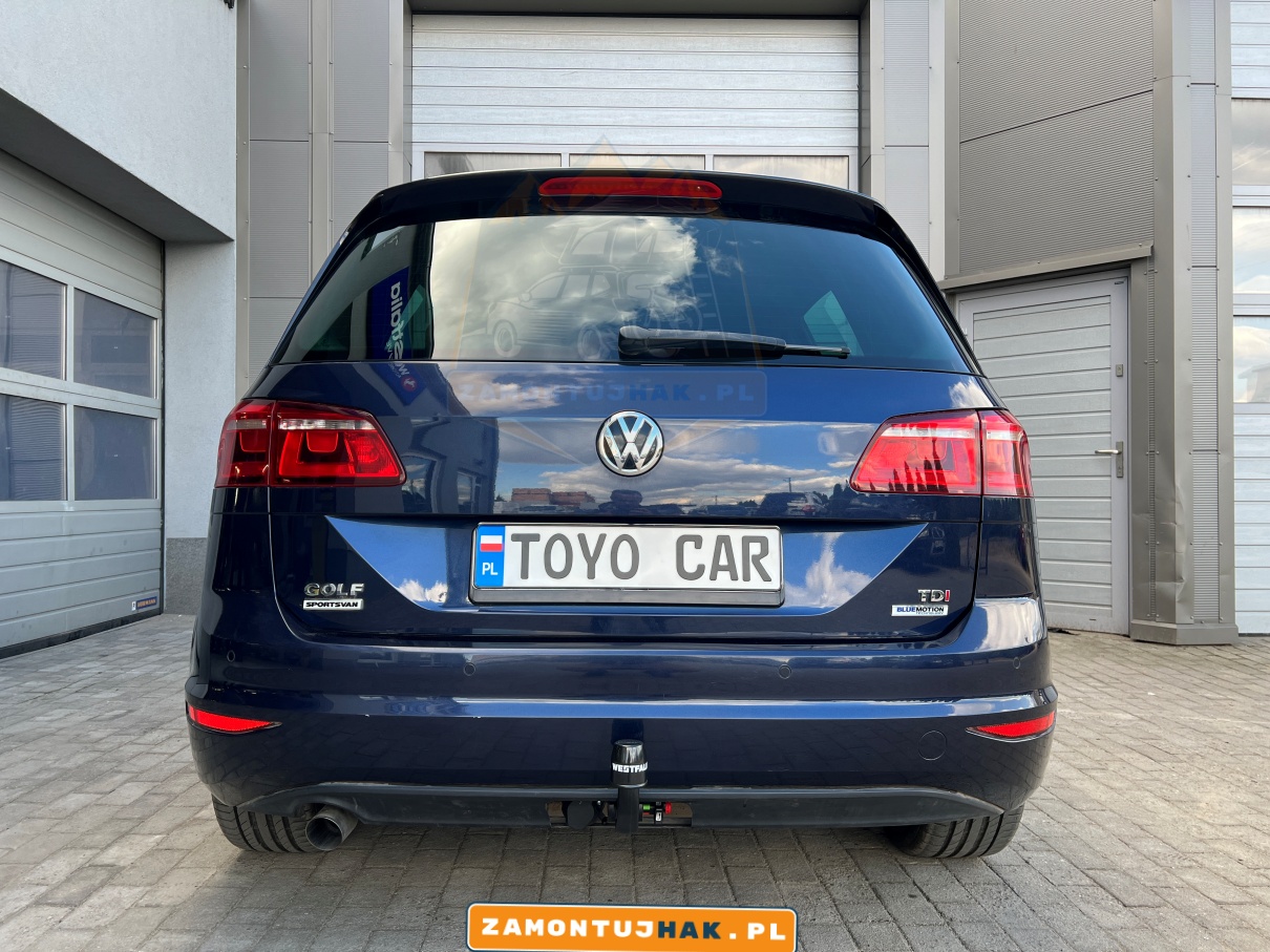 Hak holowniczy Westfalia pionowy do VW Golf Sportsvan - gotowy do holowania | ZamontujHak.pl